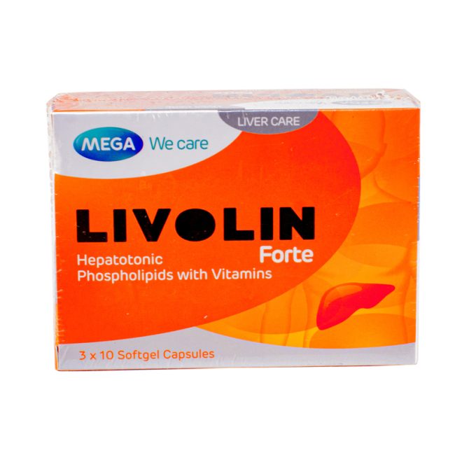 Mega We Care Livolin Forte Hepatotnic Phospholipids with Vitamins – 30 ...